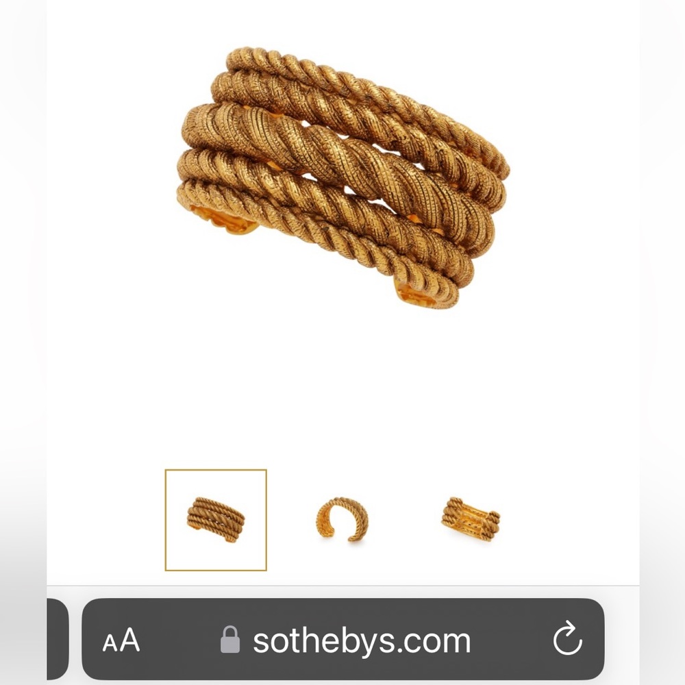 Chanel Authentic gold color twisted bracelet - Picture 13 of 13